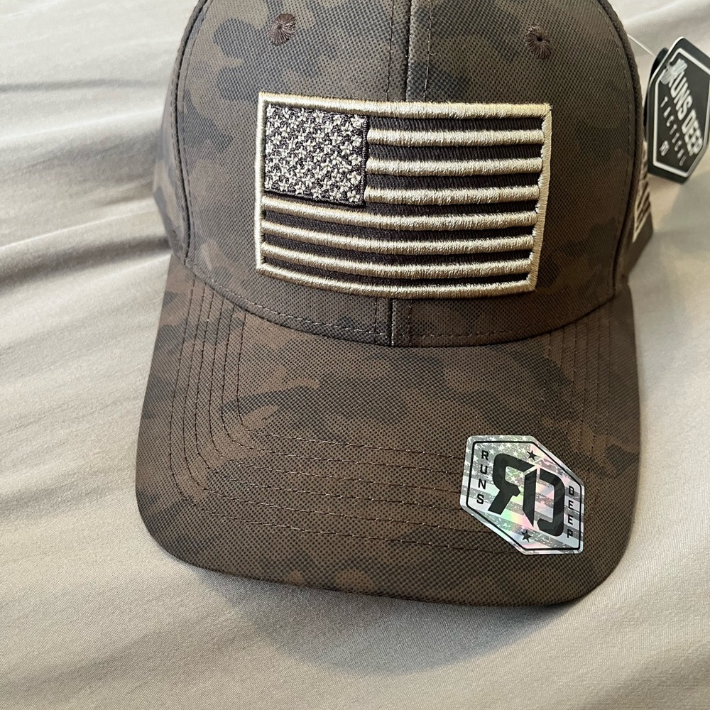 American Flag Camo Baseball Cap - Unbranded